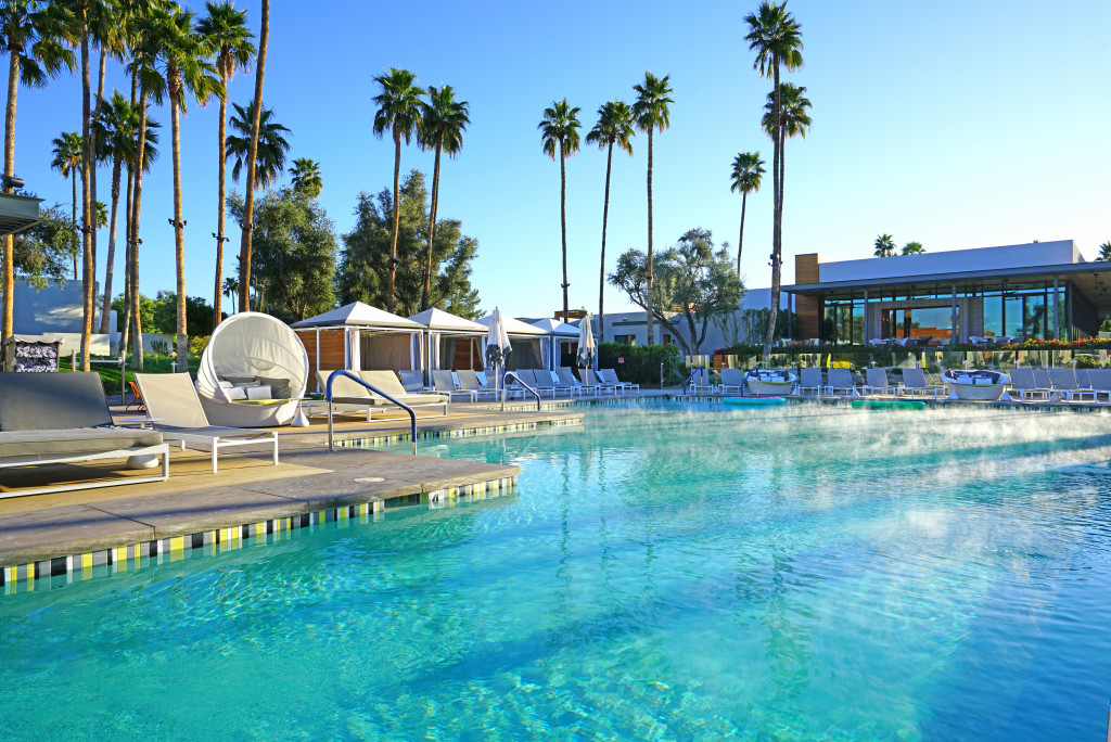 hotel pool area