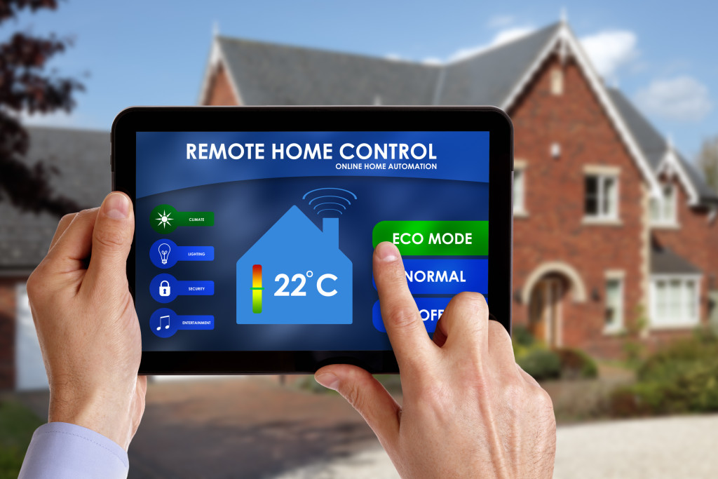 smart home controller of modern home