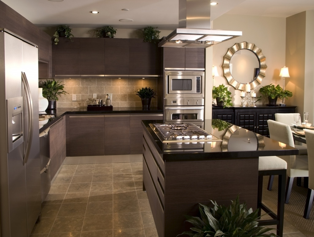 modern kitchen area